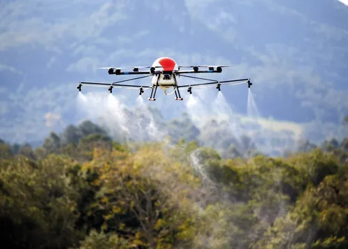 Projeto de pulverização de agrotóxicos com drones